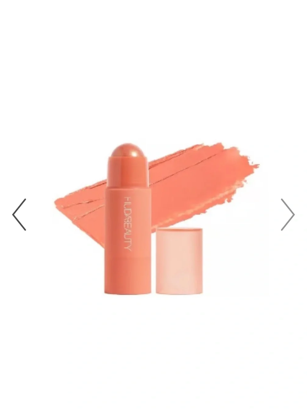 HUDA BEAUTY Cream Blush Stick — Perky Peach.